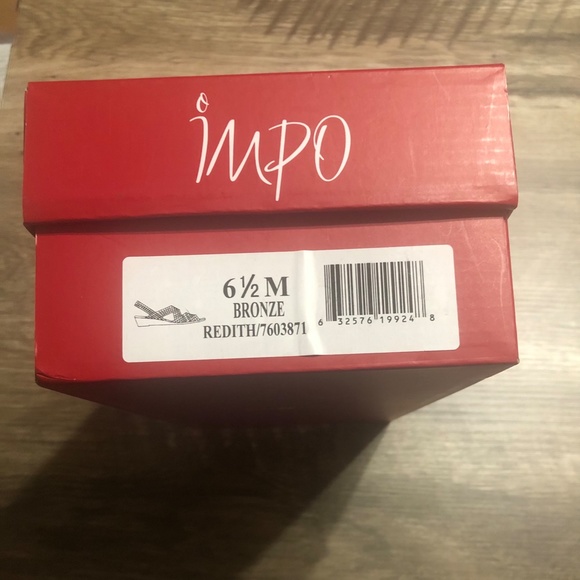 Impo Sandals bronze wedges Sz. 6 1/2 - Picture 7 of 8